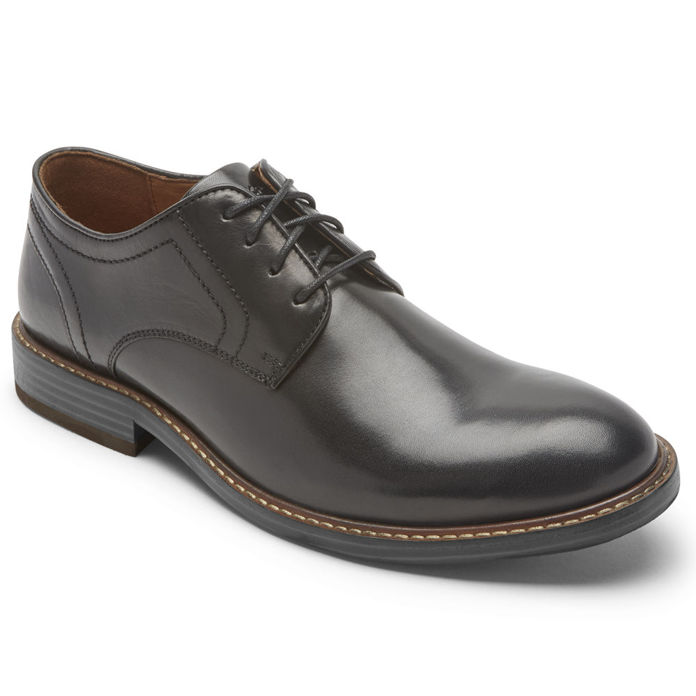 Rockport Mens Kenton Plain Toe - Oxfords Black - NYO413982